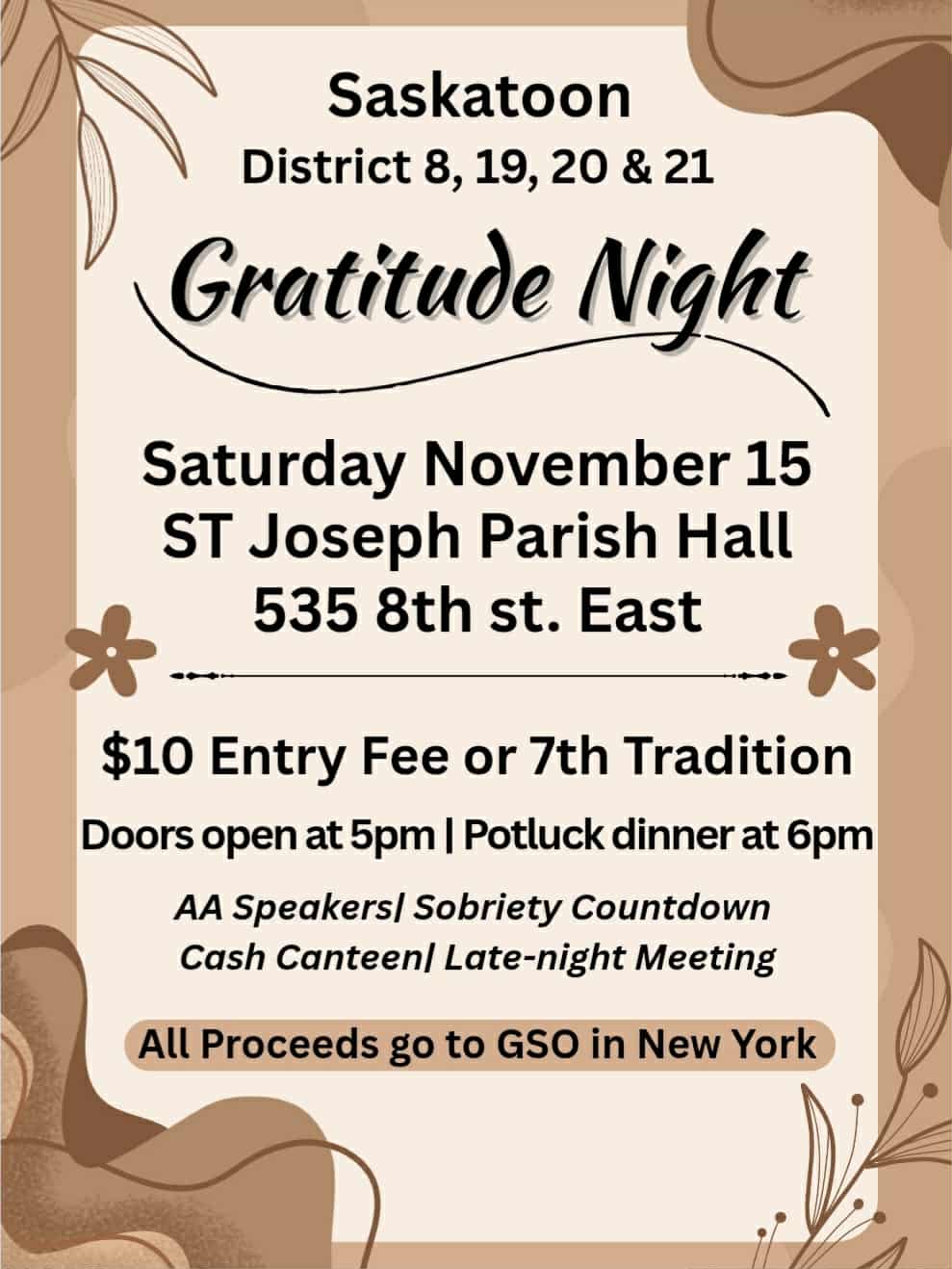 Gratitude Night 2025, November 15th, 2025